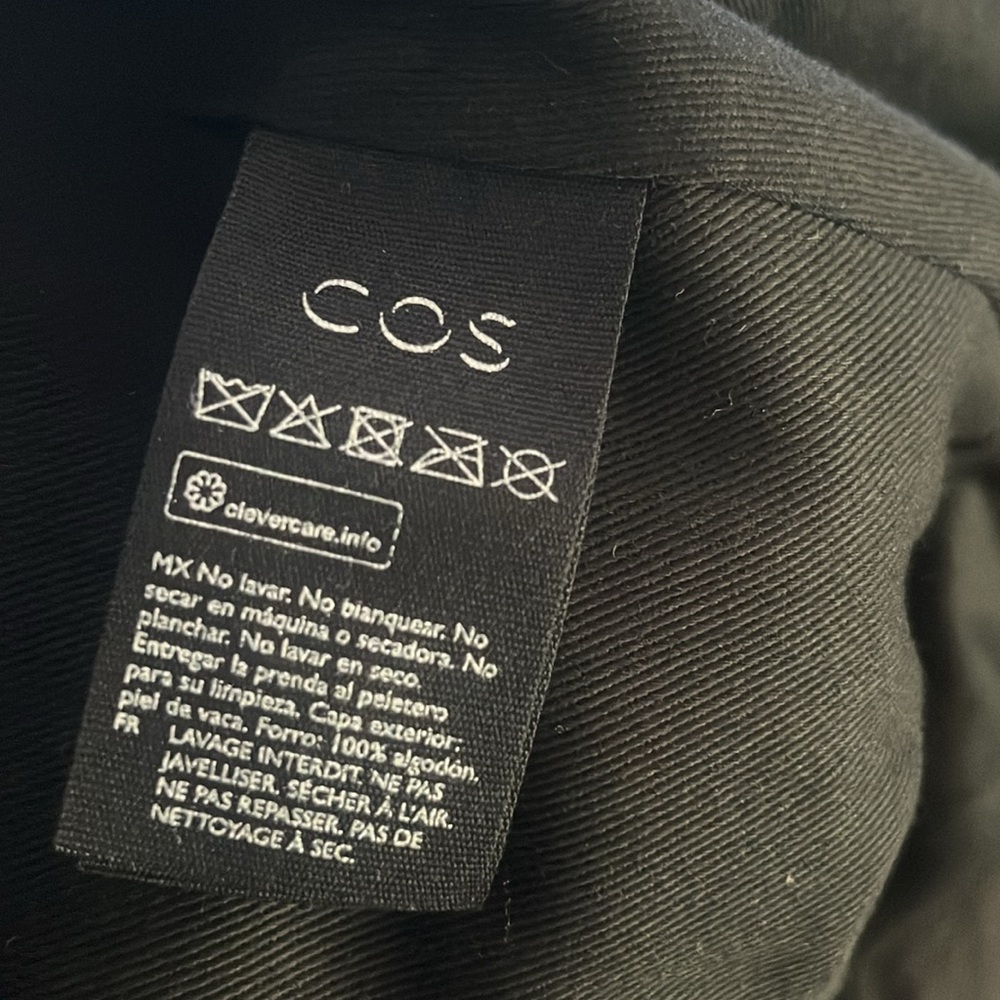 COS Lamb Leather Bucket Tote Bag - Picture 12 of 17